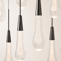 Soltaire Crystal Linear Chandelier 37" 50" 60" 70" 87" 120"W
