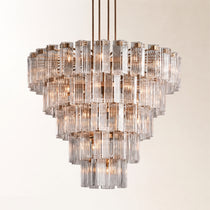 Delsie Round Glass Chandelier 38" 48" 60"
