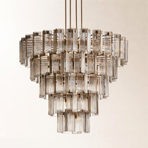 Delsie Round Glass Chandelier 38" 48" 60"