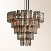 Delsie Round Glass Chandelier 38" 48" 60"