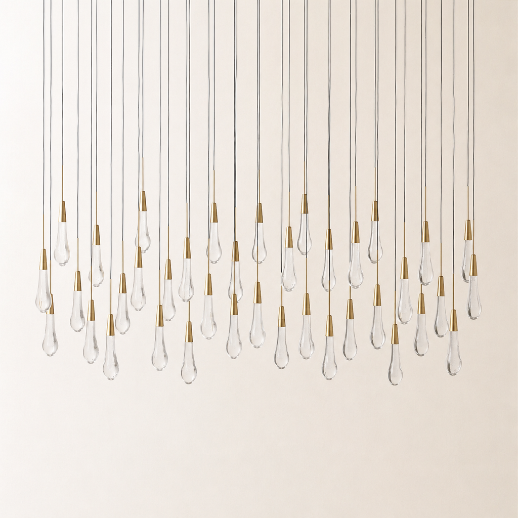 Soltaire Crystal Linear Chandelier 37" 50" 60" 70" 87" 120"W