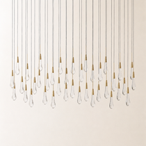 Soltaire Crystal Linear Chandelier 37" 50" 60" 70" 87" 120"W