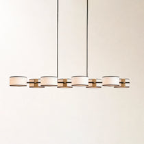 Daphne Fabric Linear Chandelier