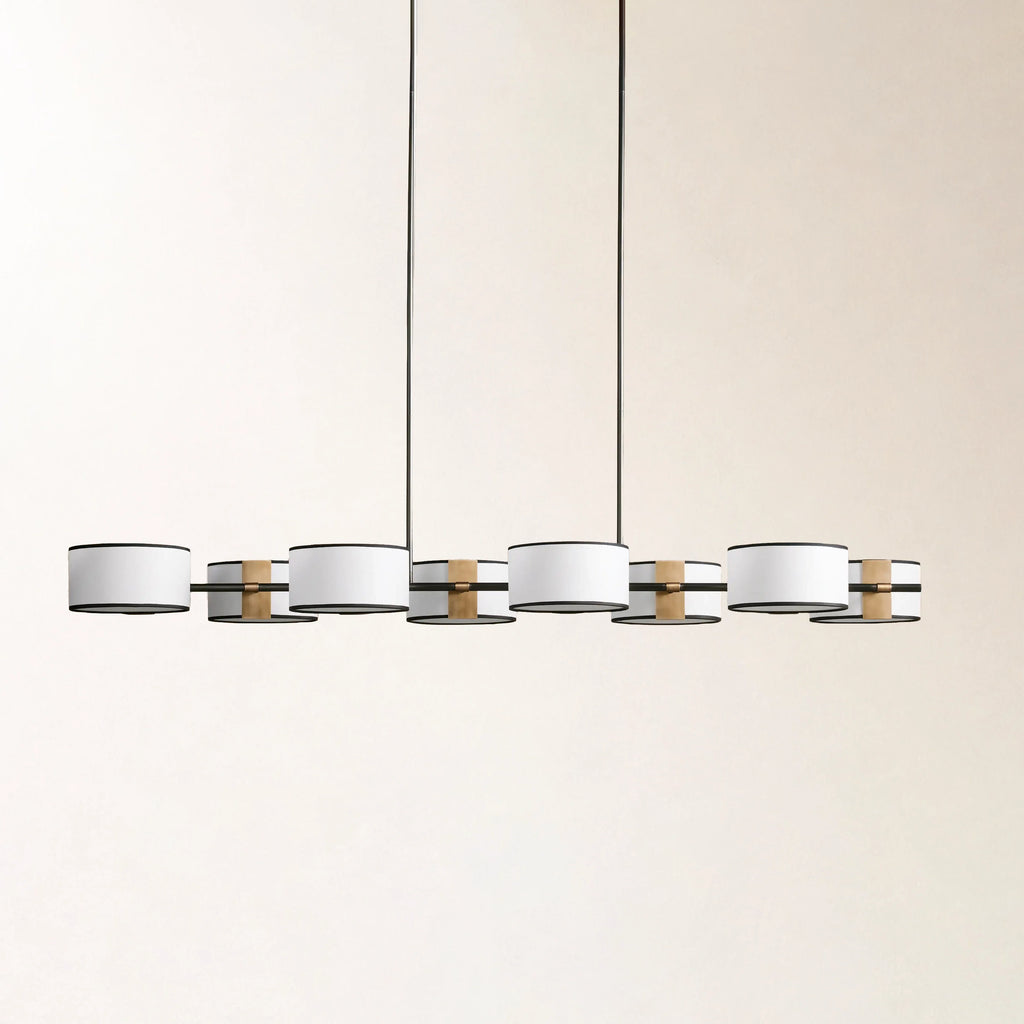 Daphne Fabric Linear Chandelier