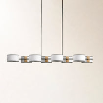 Daphne Fabric Linear Chandelier