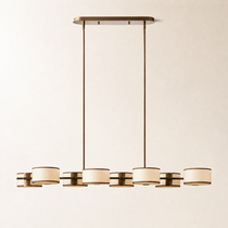 Daphne Fabric Linear Chandelier