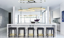 Cervine Quartz Stone Round Chandelier 36"