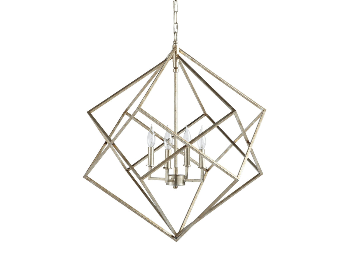 Geode 30" Chandelier in Silver