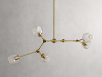 Covington Horizontal White Globe Branching Bubble Chandelier