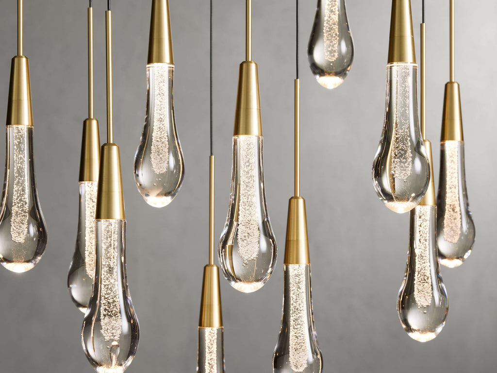 Soltaire Crystal Linear Chandelier 37" 50" 60" 70" 87" 120"W