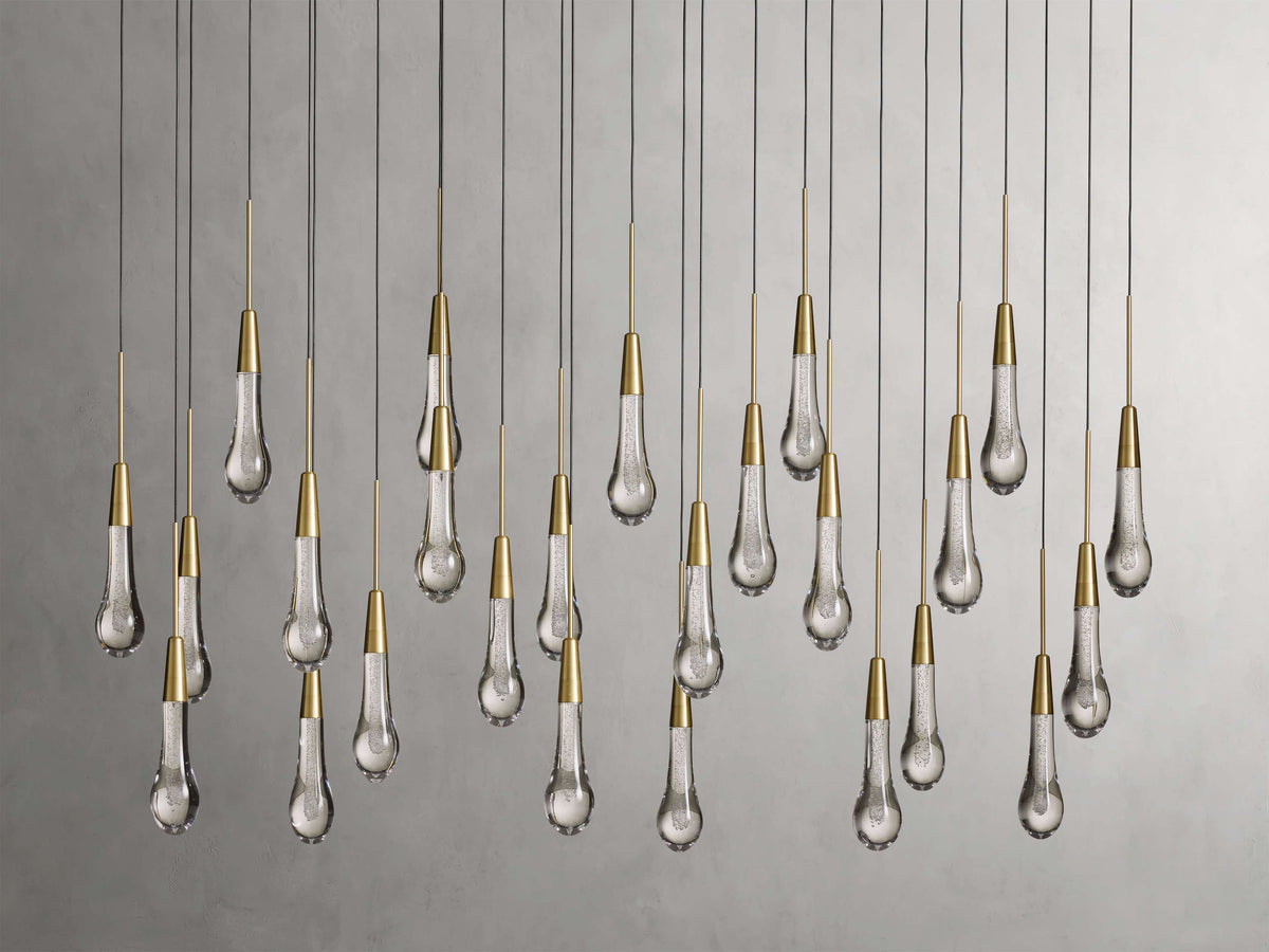 Soltaire Crystal Linear Chandelier 37" 50" 60" 70" 87" 120"W