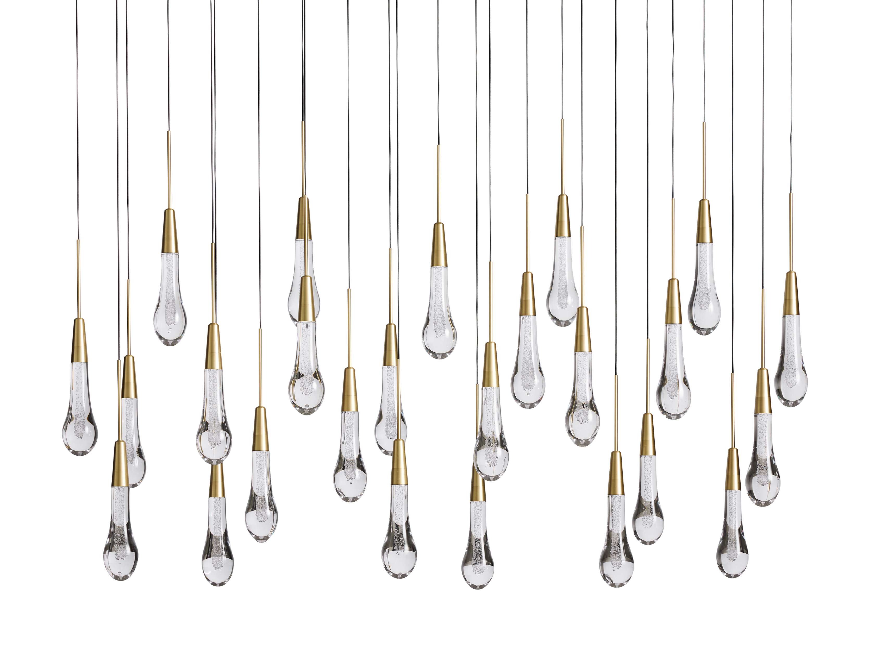 Soltaire Crystal Linear Chandelier 37" 50" 60" 70" 87" 120"W