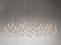 Soltaire Crystal Linear Chandelier 37" 50" 60" 70" 87" 120"W