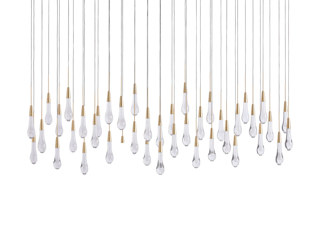 Soltaire Crystal Linear Chandelier 37" 50" 60" 70" 87" 120"W