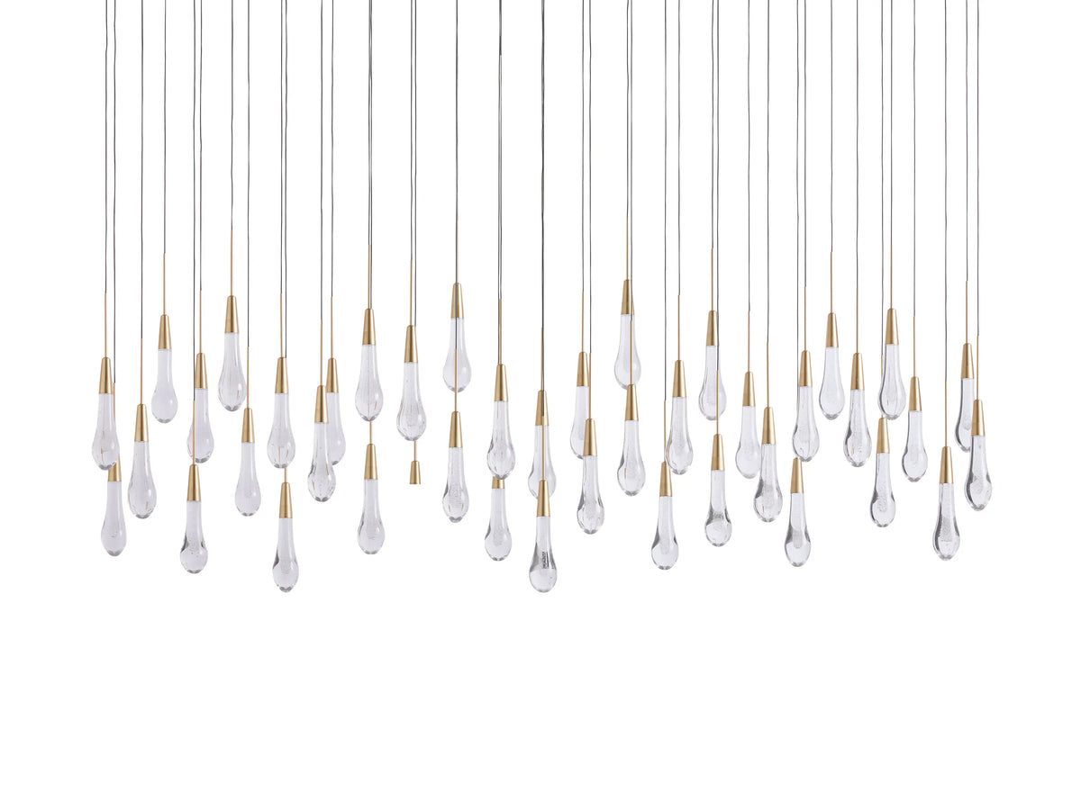 Soltaire Crystal Linear Chandelier 37" 50" 60" 70" 87" 120"W