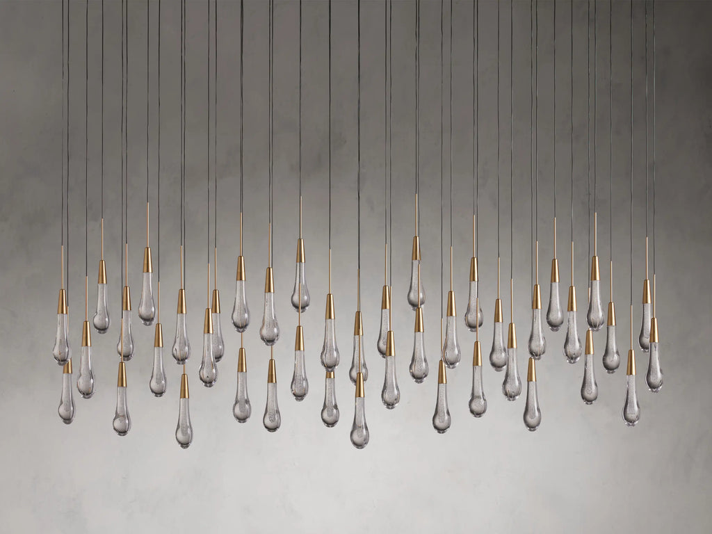 Soltaire Crystal Linear Chandelier 37" 50" 60" 70" 87" 120"W