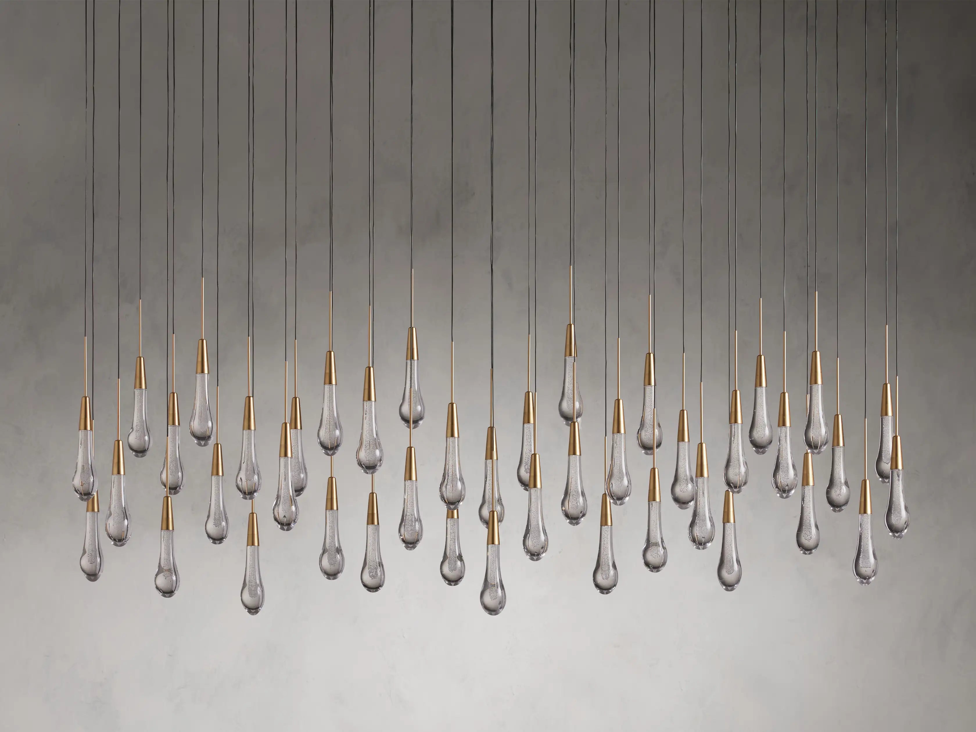 Soltaire Crystal Linear Chandelier 37" 50" 60" 70" 87" 120"W