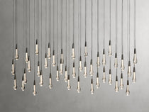 Soltaire Crystal Linear Chandelier 37" 50" 60" 70" 87" 120"W