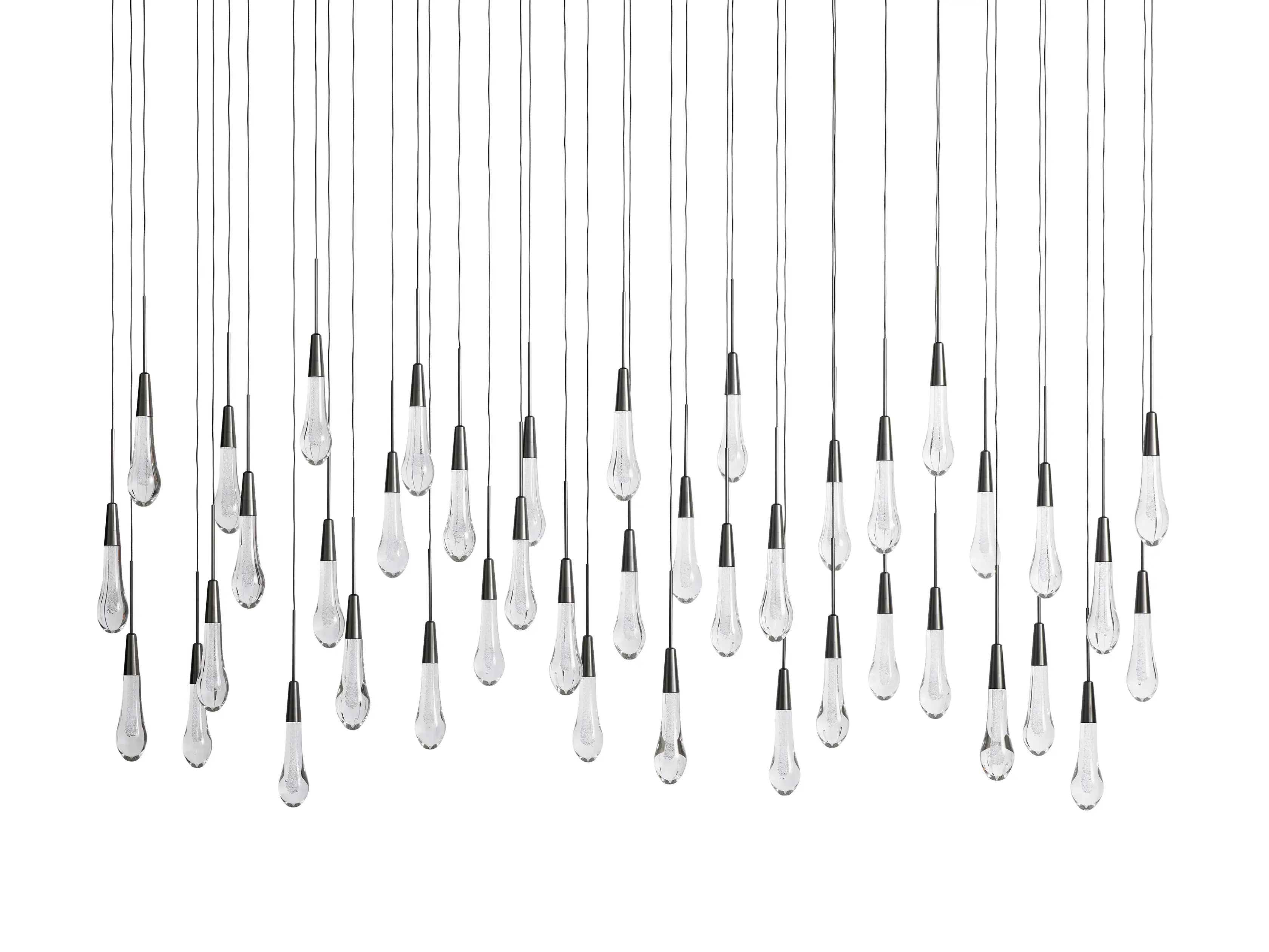 Soltaire Crystal Linear Chandelier 37" 50" 60" 70" 87" 120"W