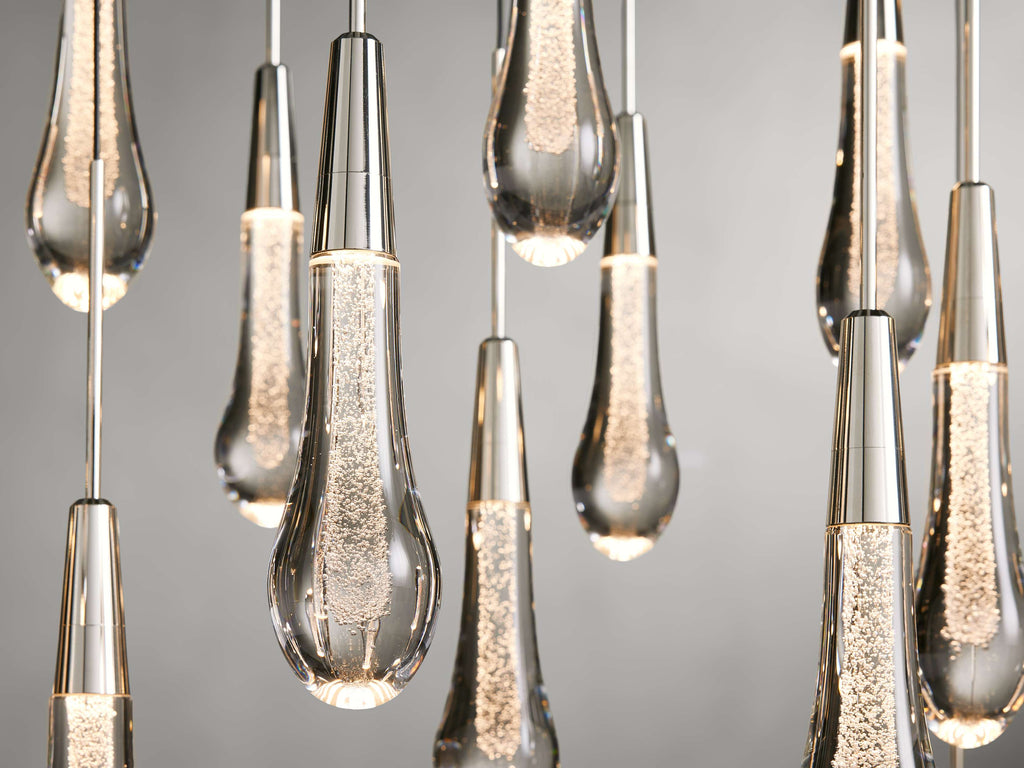 Soltaire Crystal Linear Chandelier 37" 50" 60" 70" 87" 120"W