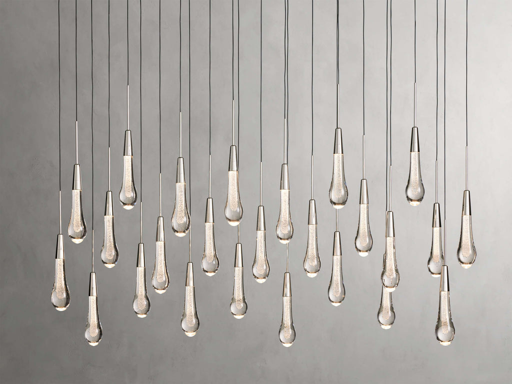 Soltaire Crystal Linear Chandelier 37" 50" 60" 70" 87" 120"W