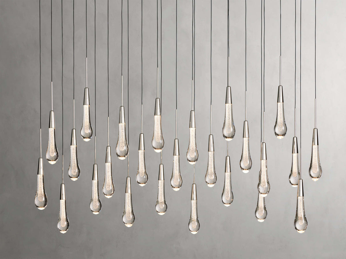 Soltaire Crystal Linear Chandelier 37" 50" 60" 70" 87" 120"W