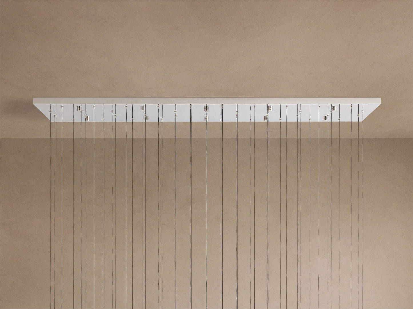 Soltaire Linear Chandelier in Nickel