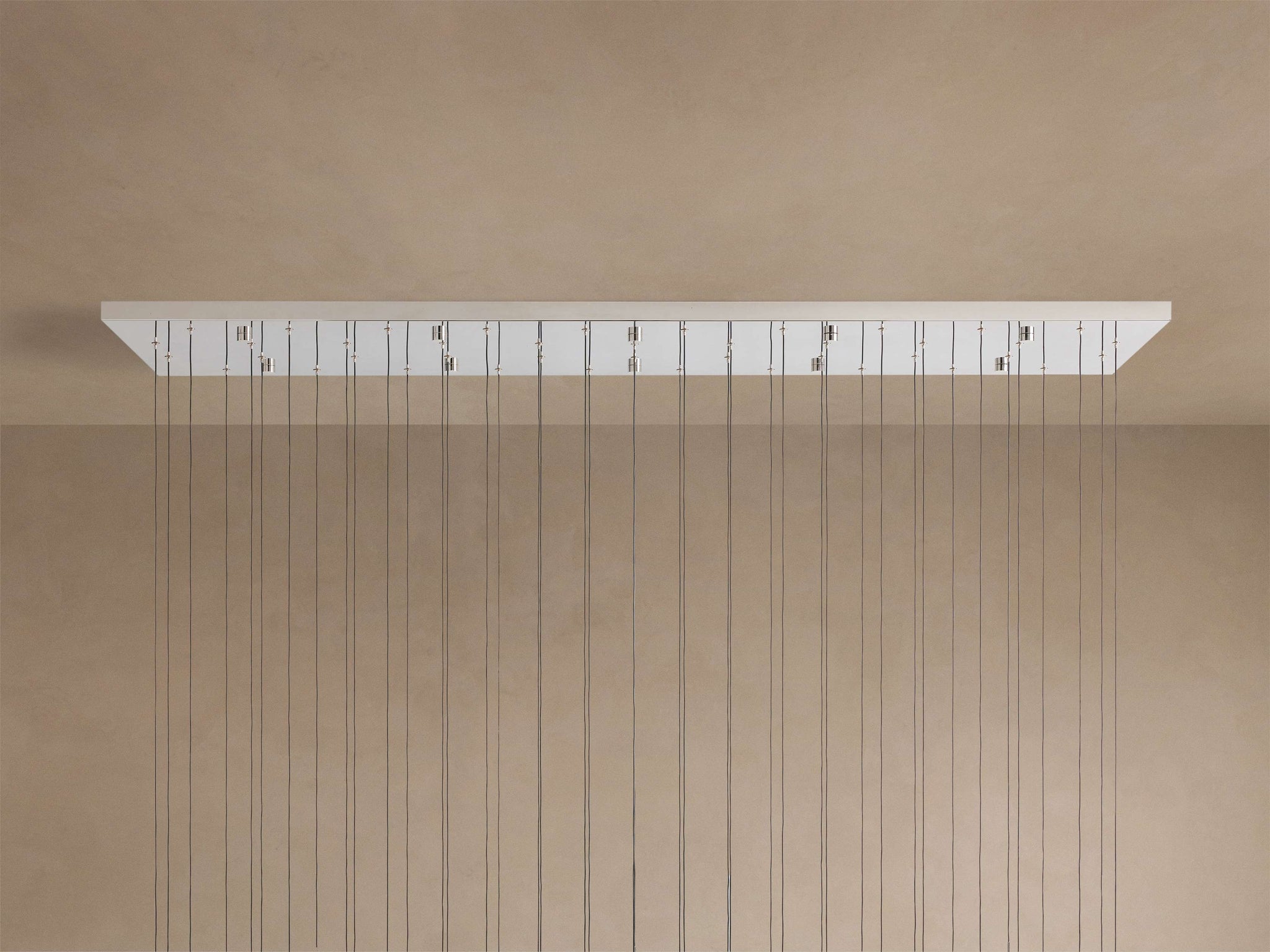 Soltaire Linear Chandelier in Nickel