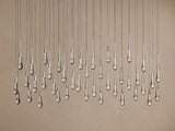Soltaire Linear Chandelier in Nickel