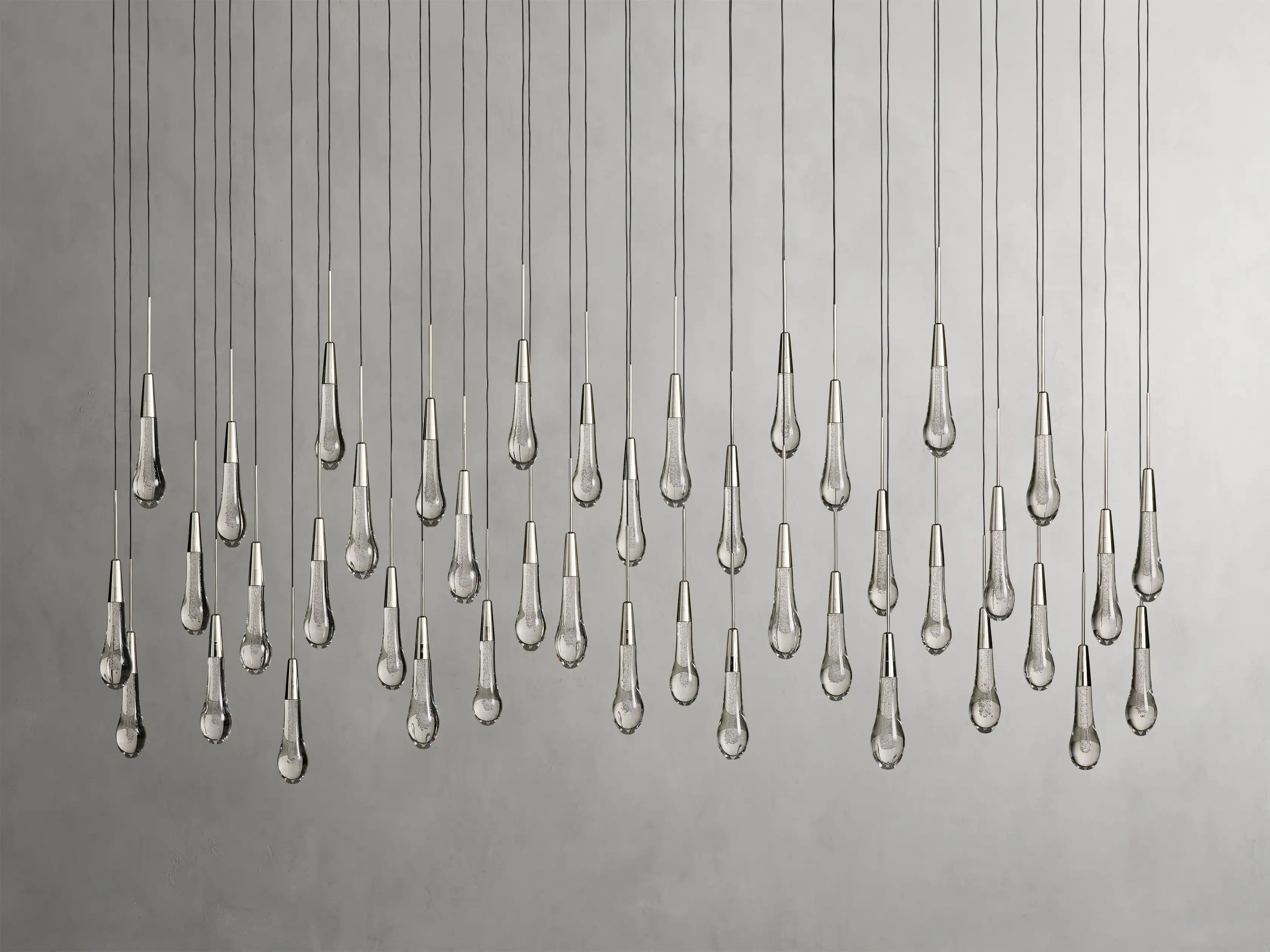Soltaire Crystal Linear Chandelier 37" 50" 60" 70" 87" 120"W