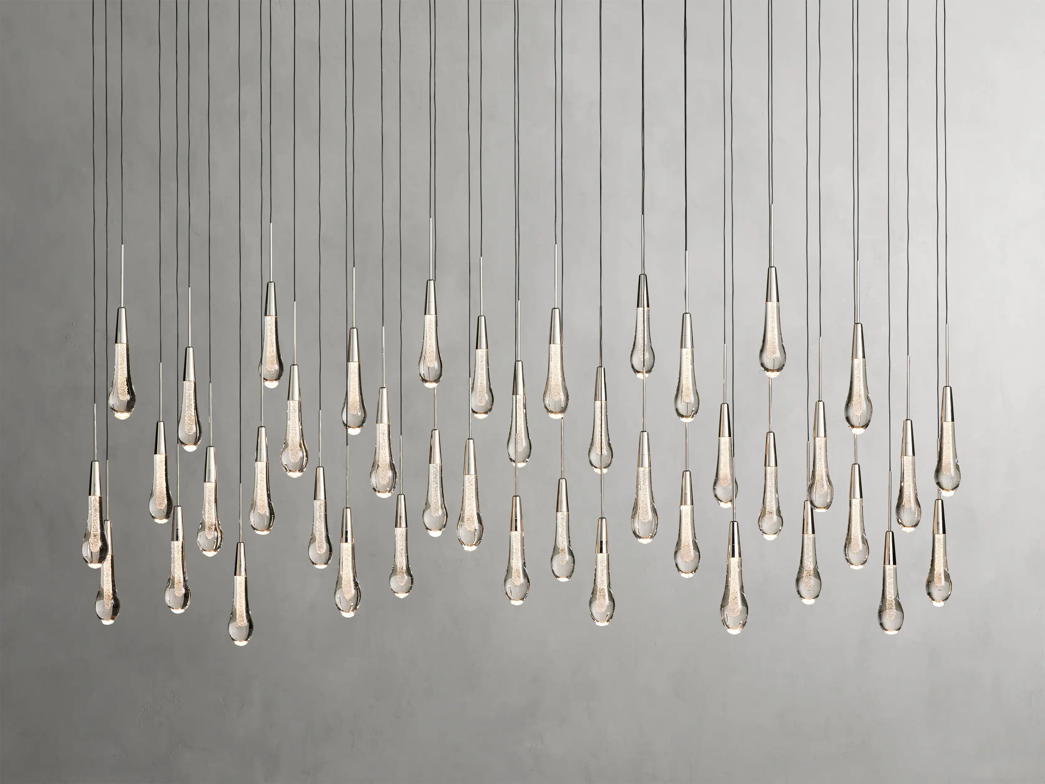 Soltaire Crystal Linear Chandelier 37" 50" 60" 70" 87" 120"W
