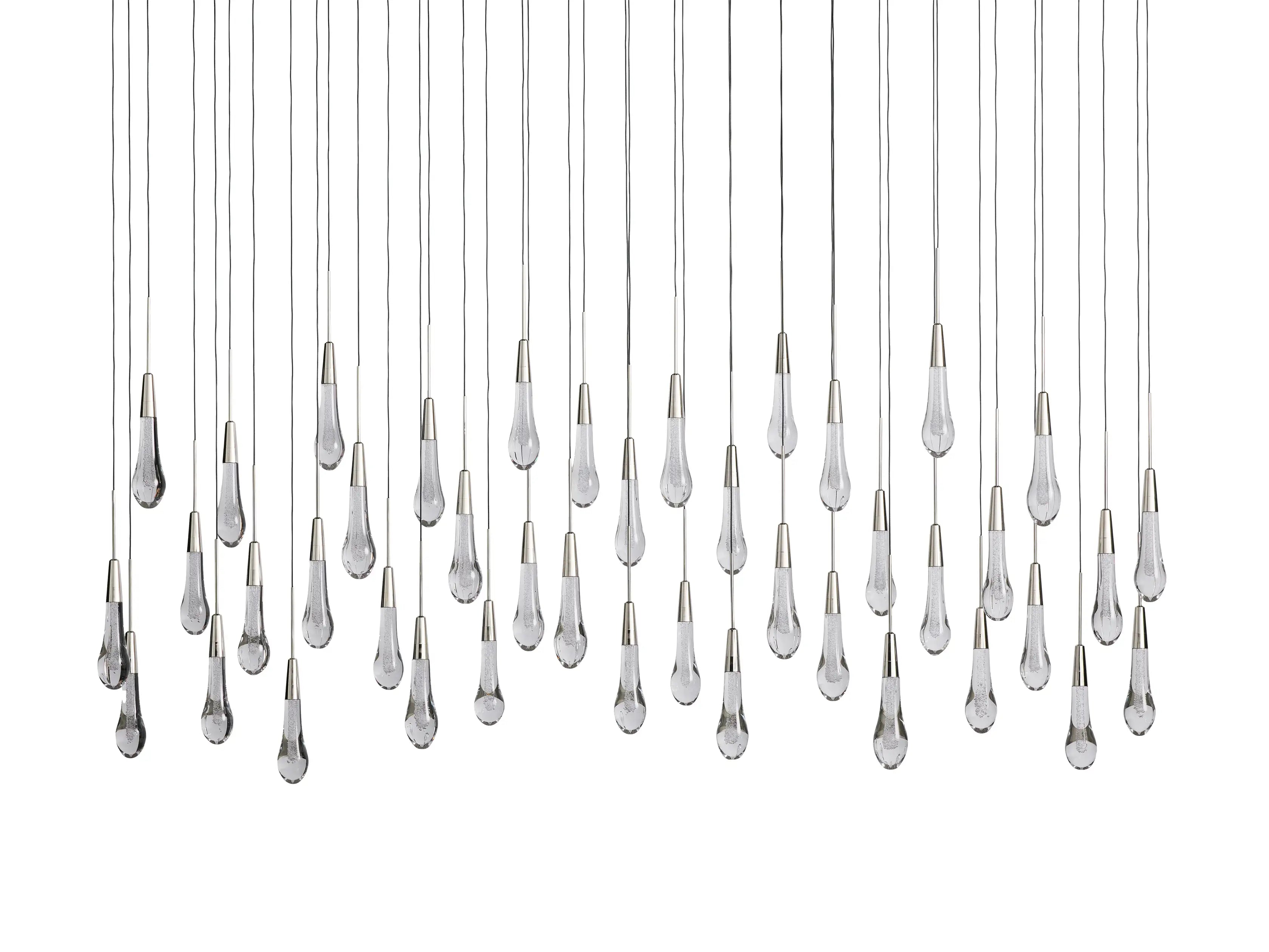 Soltaire Crystal Linear Chandelier 37" 50" 60" 70" 87" 120"W