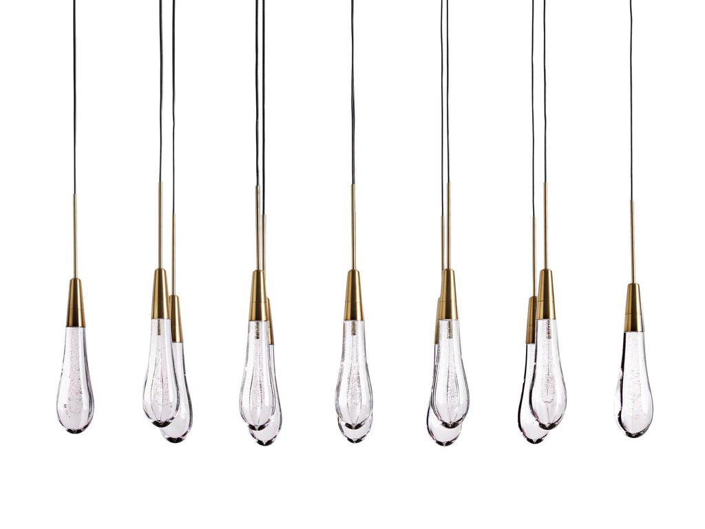 Soltaire Crystal Linear Chandelier 37" 50" 60" 70" 87" 120"W