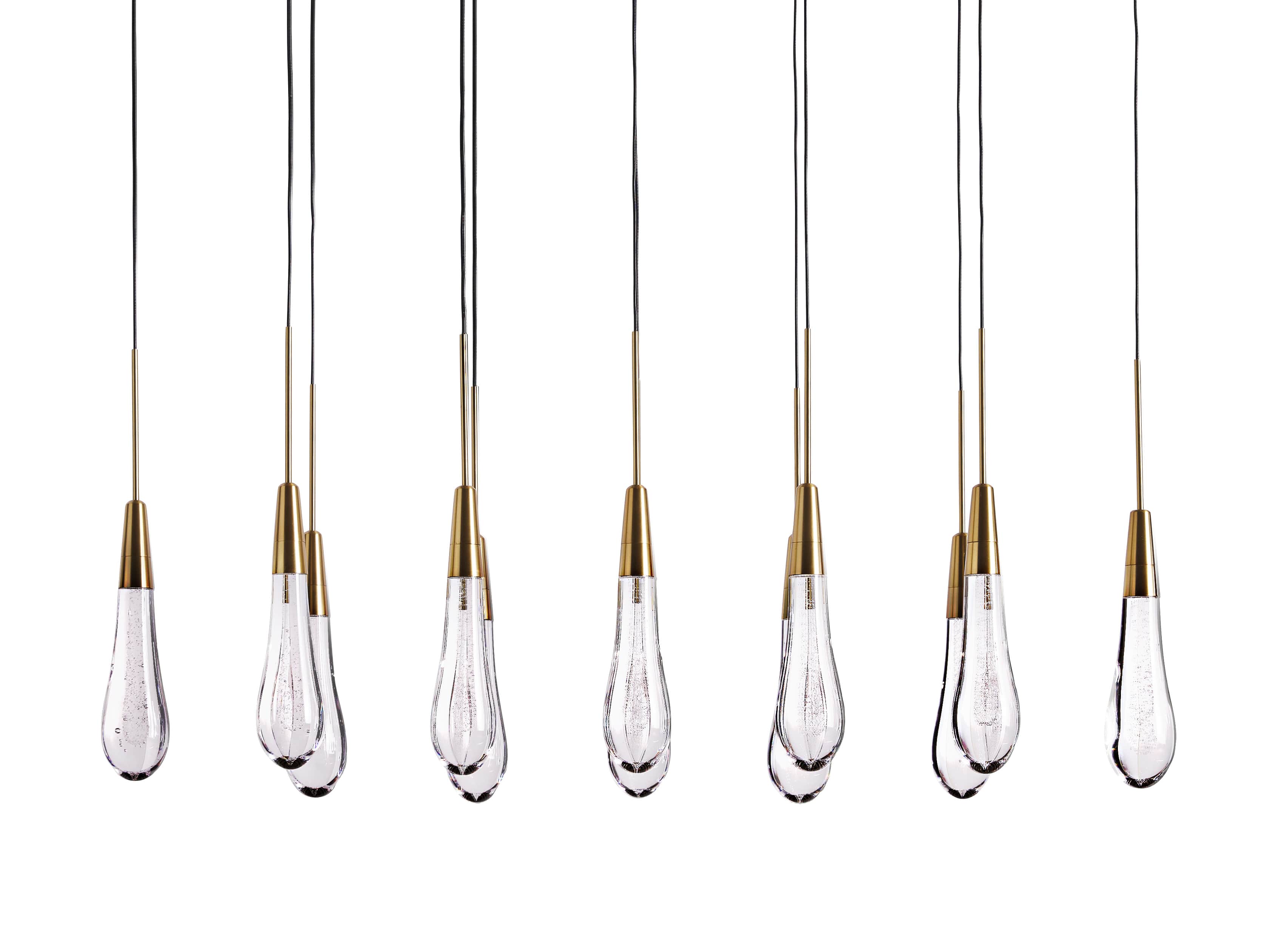 Soltaire Crystal Linear Chandelier 37" 50" 60" 70" 87" 120"W