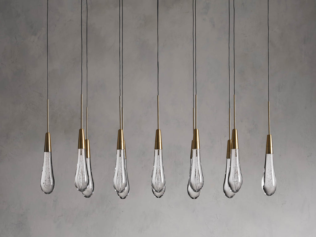 Soltaire Crystal Linear Chandelier 37" 50" 60" 70" 87" 120"W