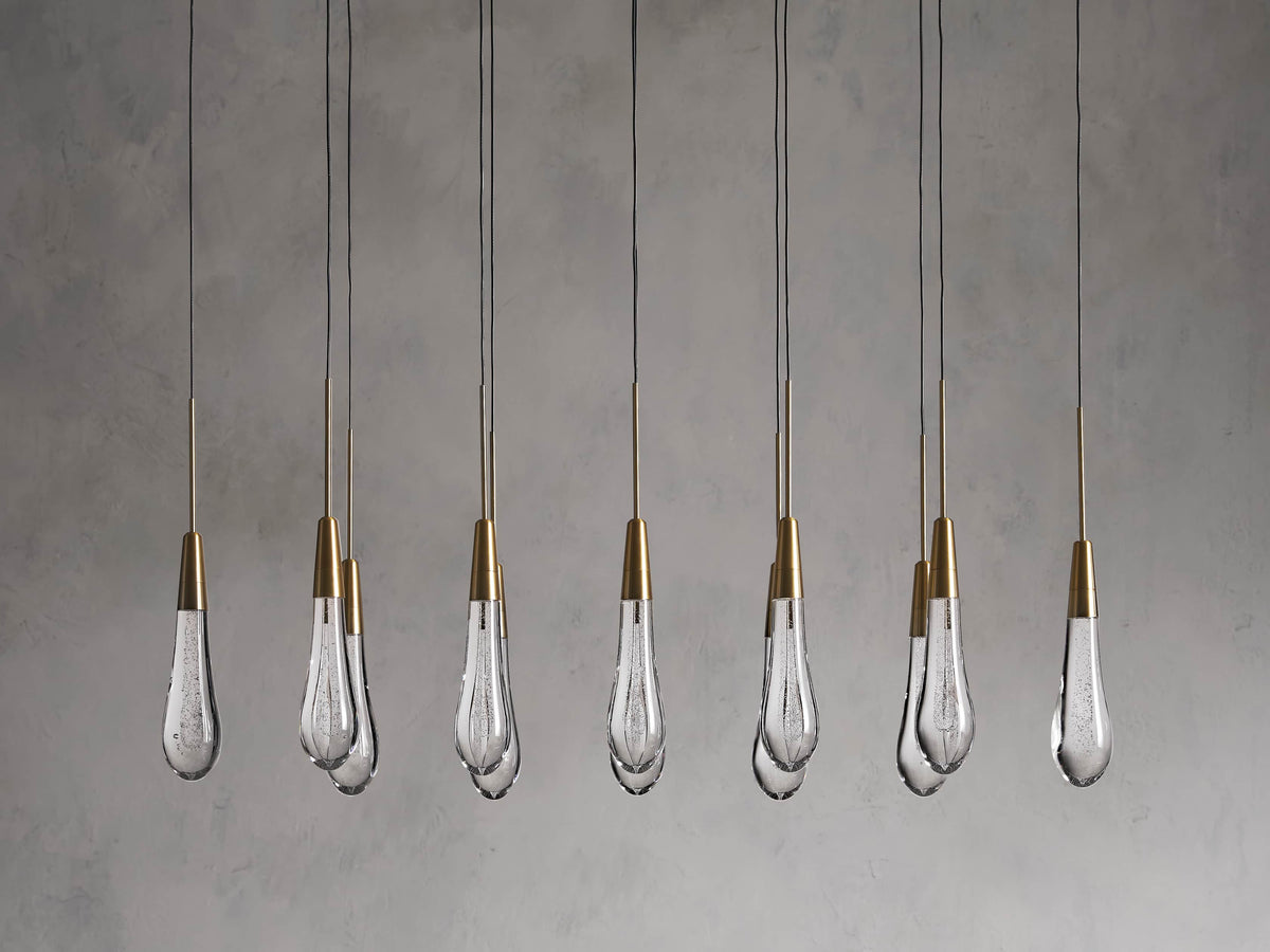 Soltaire Crystal Linear Chandelier 37" 50" 60" 70" 87" 120"W
