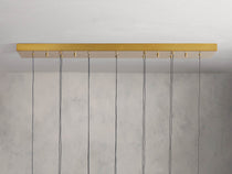 Soltaire Crystal Linear Chandelier 37" 50" 60" 70" 87" 120"W