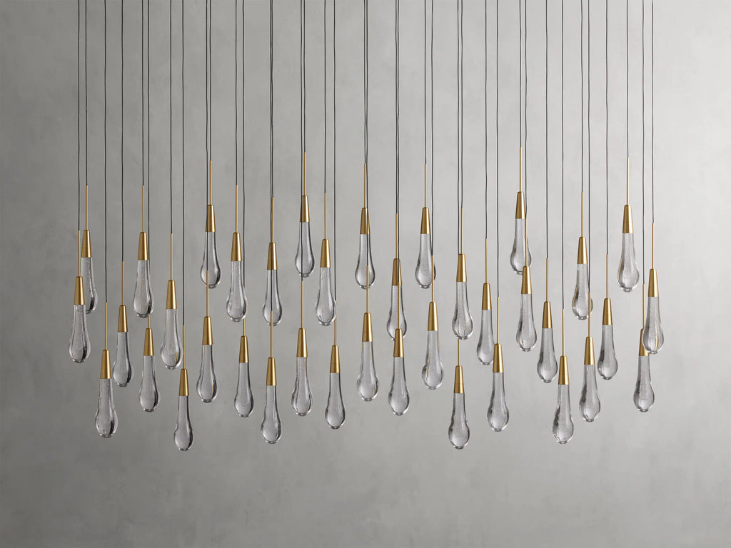 Soltaire Crystal Linear Chandelier 37" 50" 60" 70" 87" 120"W