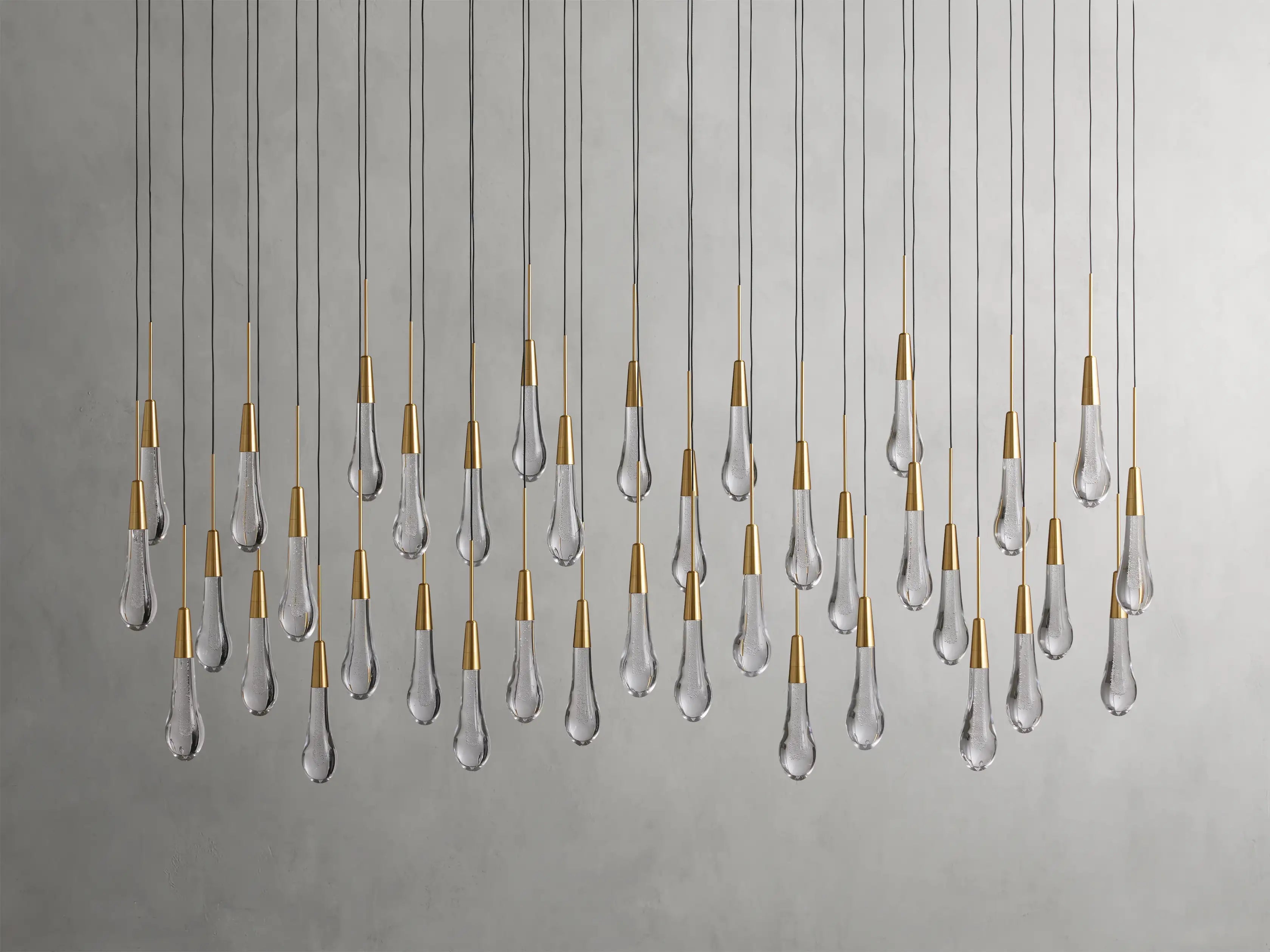 Soltaire Crystal Linear Chandelier 37" 50" 60" 70" 87" 120"W