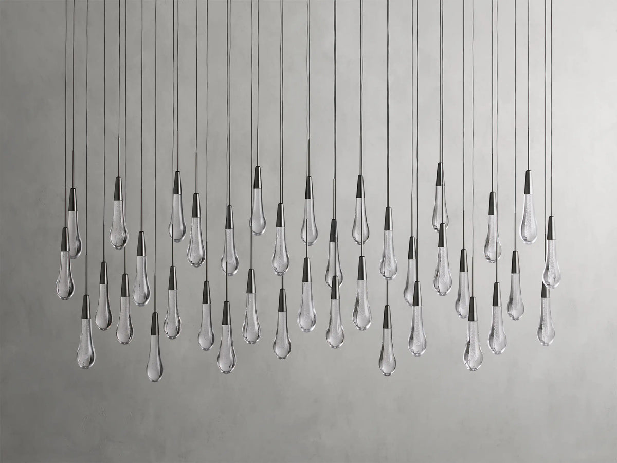 Soltaire Crystal Linear Chandelier 37" 50" 60" 70" 87" 120"W
