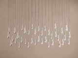 Soltaire Linear Chandelier in Nickel