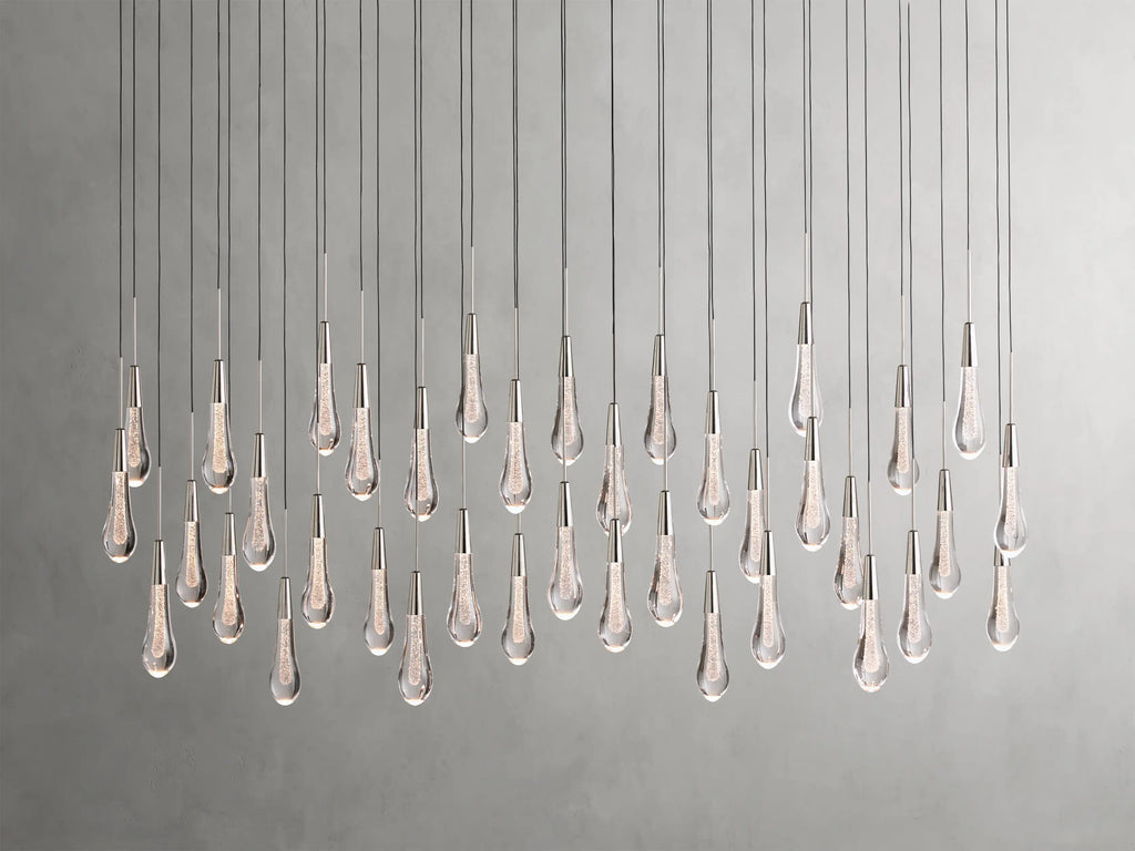 Soltaire Crystal Linear Chandelier 37" 50" 60" 70" 87" 120"W