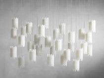 Gianna Rectangular Selenite Stone Chandelier 15 LIGHT 20 LIGHT