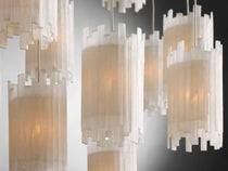 Gianna Rectangular Selenite Stone Chandelier 15 LIGHT 20 LIGHT