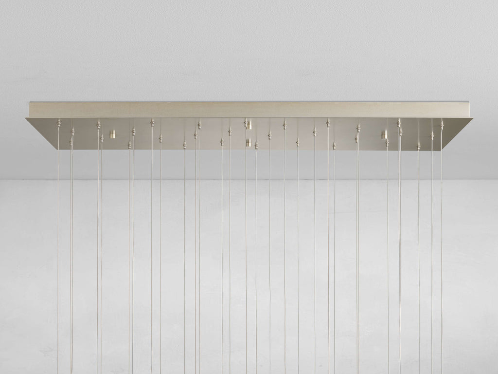 Gianna Rectangular Selenite Stone Chandelier 15 LIGHT 20 LIGHT