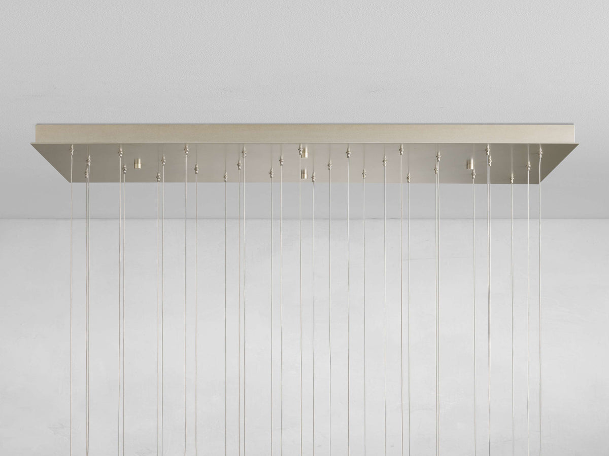 Gianna Rectangular Selenite Stone Chandelier 15 LIGHT 20 LIGHT