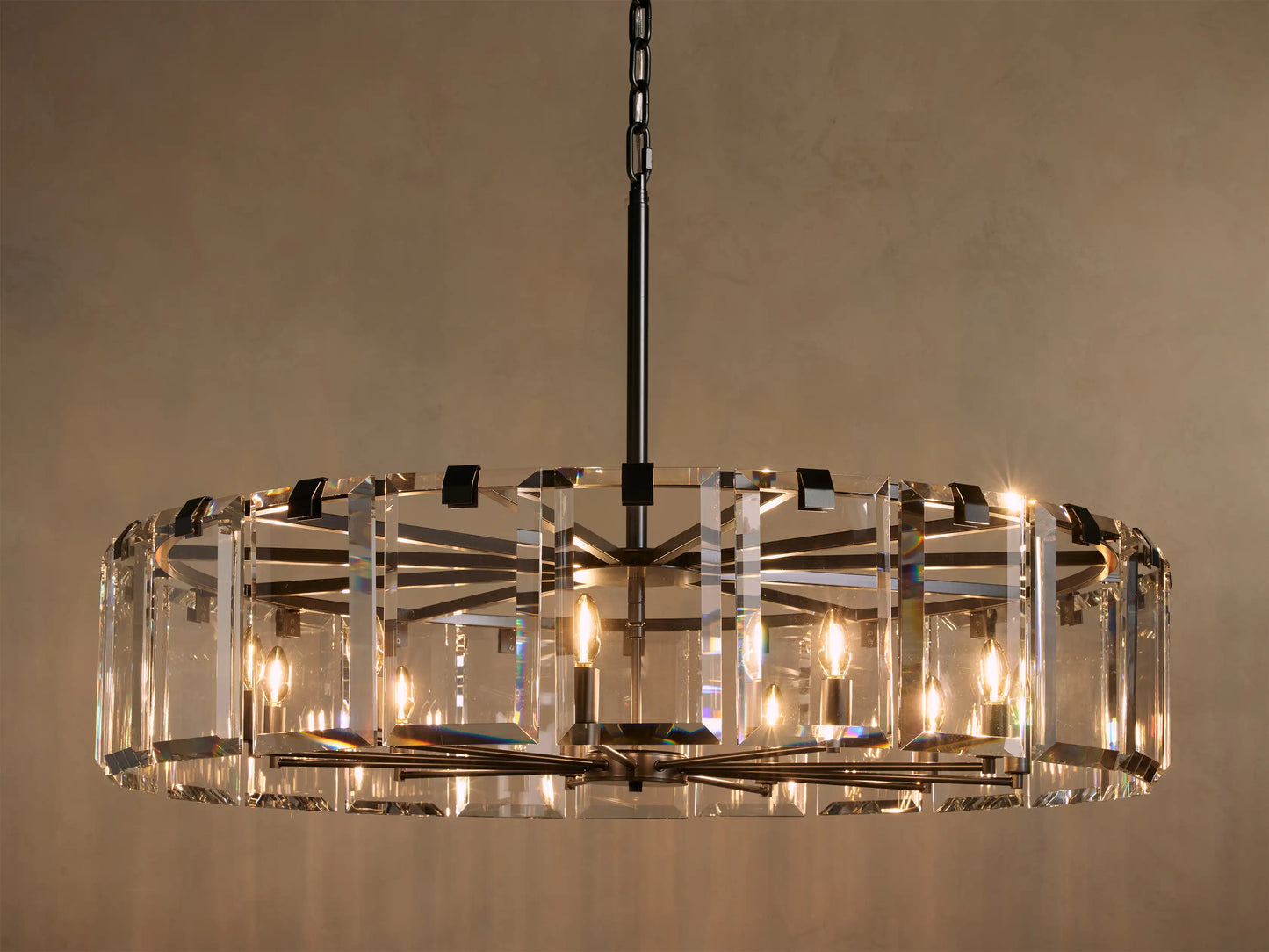 Elegant Amaya Round Chandelier 30" 38" 48" - CasaraHouse