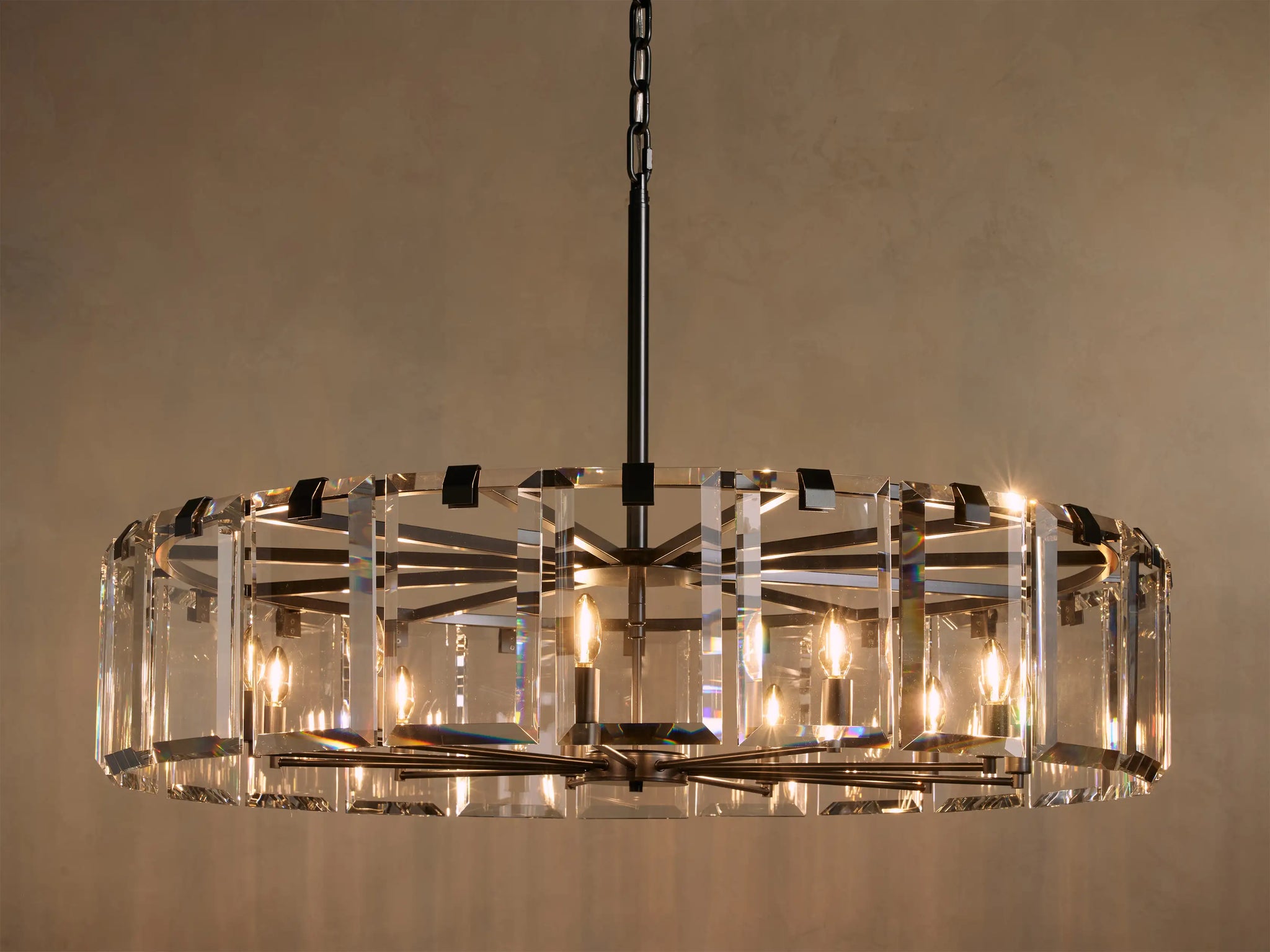 Elegant Amaya Round Chandelier 30" 38" 48" - CasaraHouse