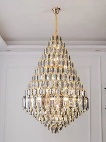 Staircase/Foyer Chandelier With High Clarity Crystals Luxury Ceiling Light