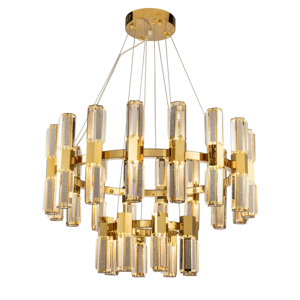 Olivia 3-Tier Round Chandelier